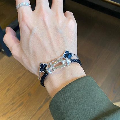 [Luna Brilliance]CLOVER 5 MOTIF PIETERSITE BRACELET COLLECTION