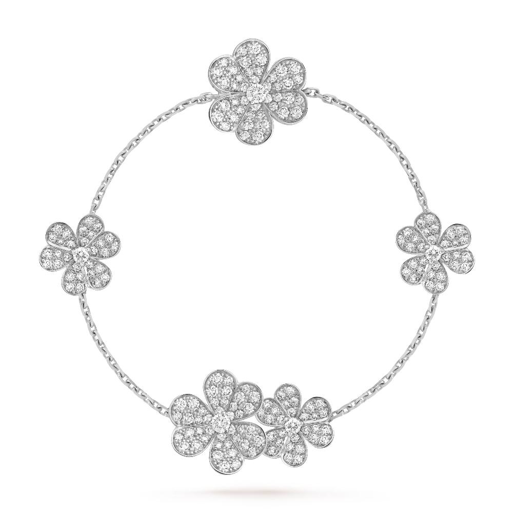 [Luna Brilliance]FRIVOLE SILVER 5 FLOWERS BRACELET