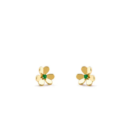 [Luna Brilliance]FRIVOLE  FLOWER MALACHITE EARRINGS