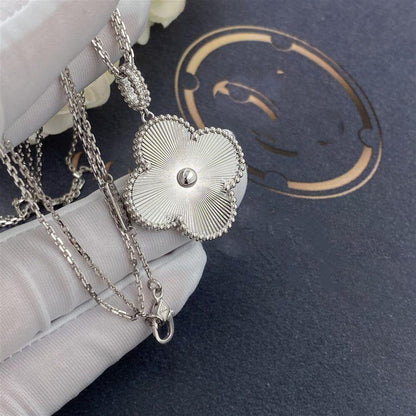 [Luna Brilliance]CLOVER 25MM SILVER BIG CLOVER NECKLACE