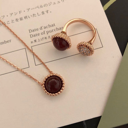 [Luna Brilliance]PERLEE COULEURS DIAMOND ROSE GOLD BETWEEN THE FINGER RING