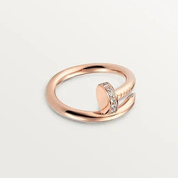 [Luna Brilliance]JUSTE RING 2.65MM PINK GOLD DIAMOND